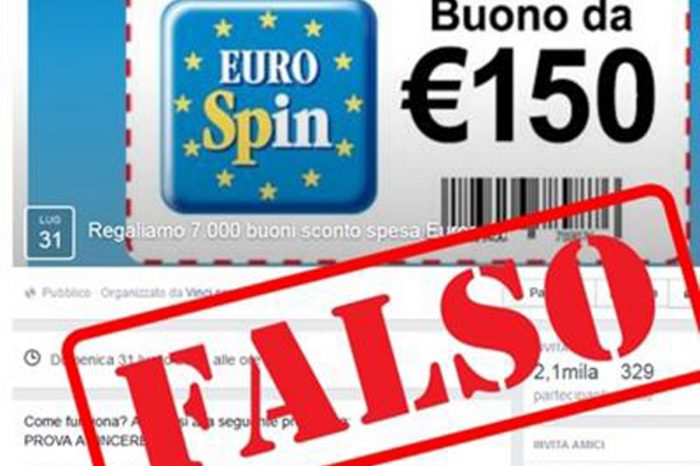 Finti buoni Eurospin, attenzione alla nuova truffa online